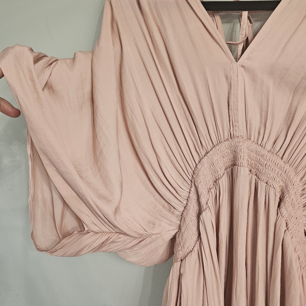 Mustard Seed V- Neck Dress. Powder Rose Color. Size M. - Picture 7 of 14